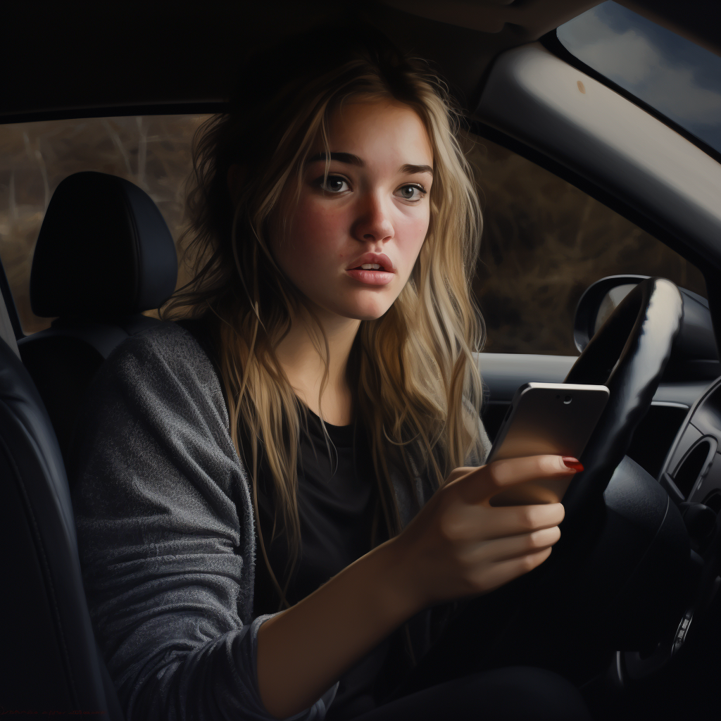 Distracted driving personal injury accident